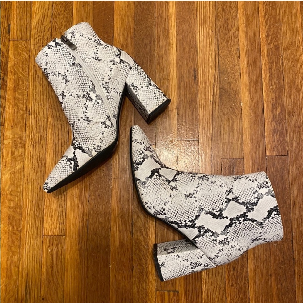 Princess Polly Snakeskin booties
